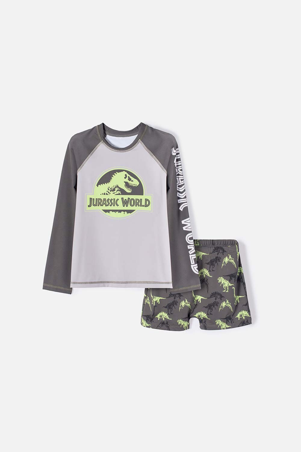 Conjunto de Baño de Jurassic World verde para niño 4-0
